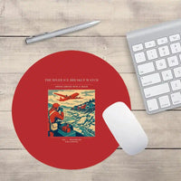 Thumbnail for VINTAGE G4491 - The River Ice Breakup Watch - Designed Mouse Pads design on red round
