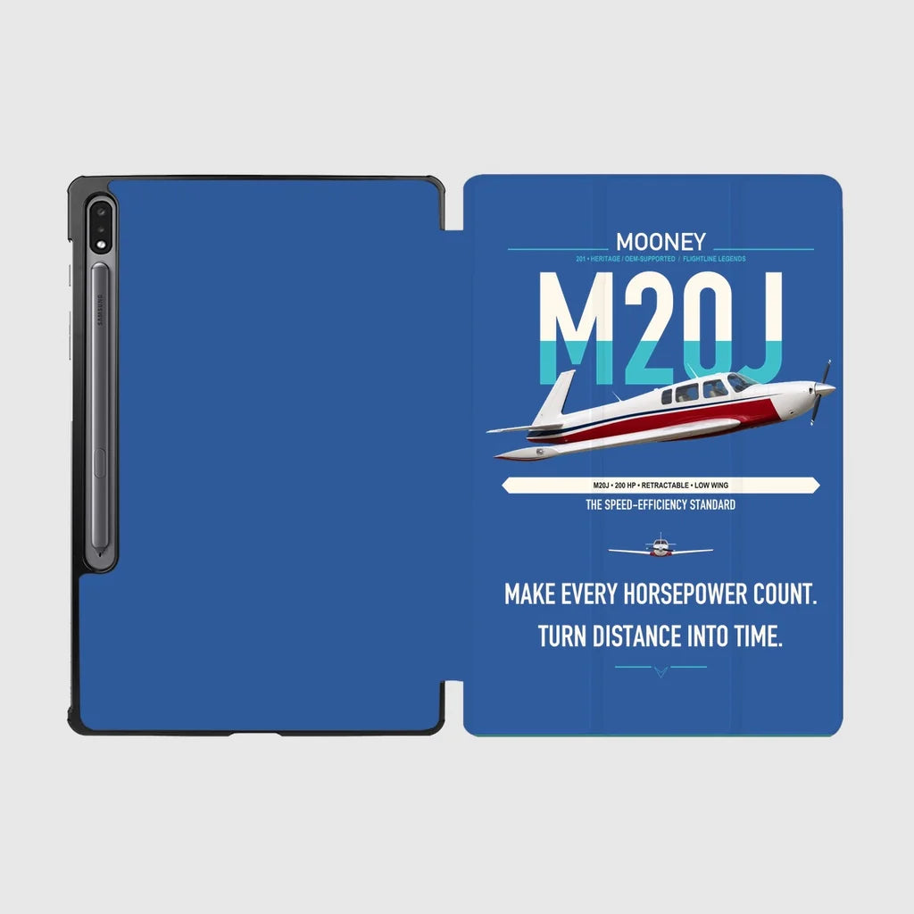 Mooney M20J 201 design on blue samsung tablet tablet case
