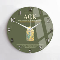 Thumbnail for Nantucket Memorial Airport ACK Wall-Clock No-Frame - Green Army