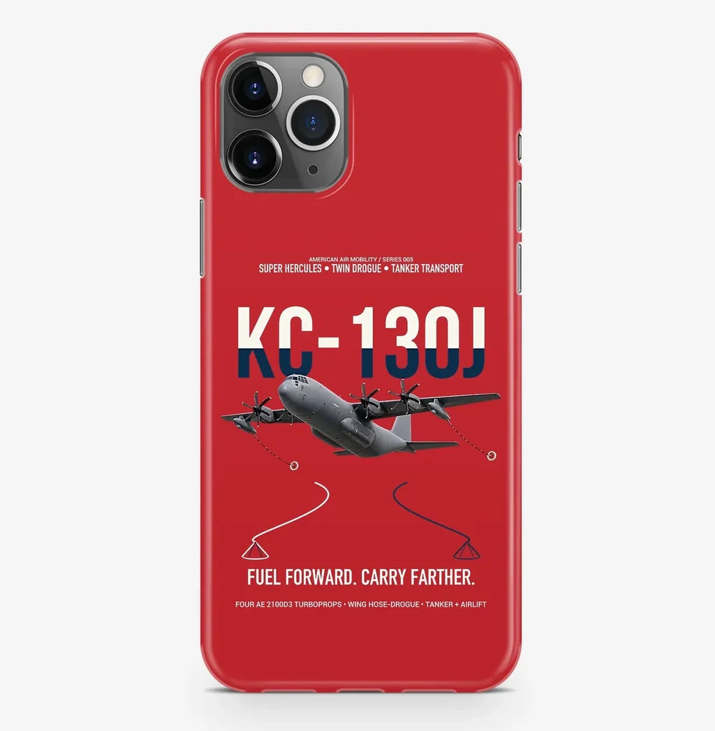 KC-130J SUPER HERCULES design on red magsafe iphone case, for iPhone Pro Max
