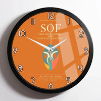 Thumbnail for Vasil Levski Airport  Sofia SOF Wall-Clock Framed - Orange
