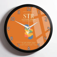 Thumbnail for Stuttgart Airport STR Wall-Clock Framed - Orange