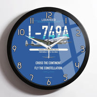 Thumbnail for Lockheed L-749A Constellation design on blue framed wall clock