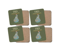 Thumbnail for Trondheim Airport Vrnes TRD Coaster 4-Pieces-Set - Green Army