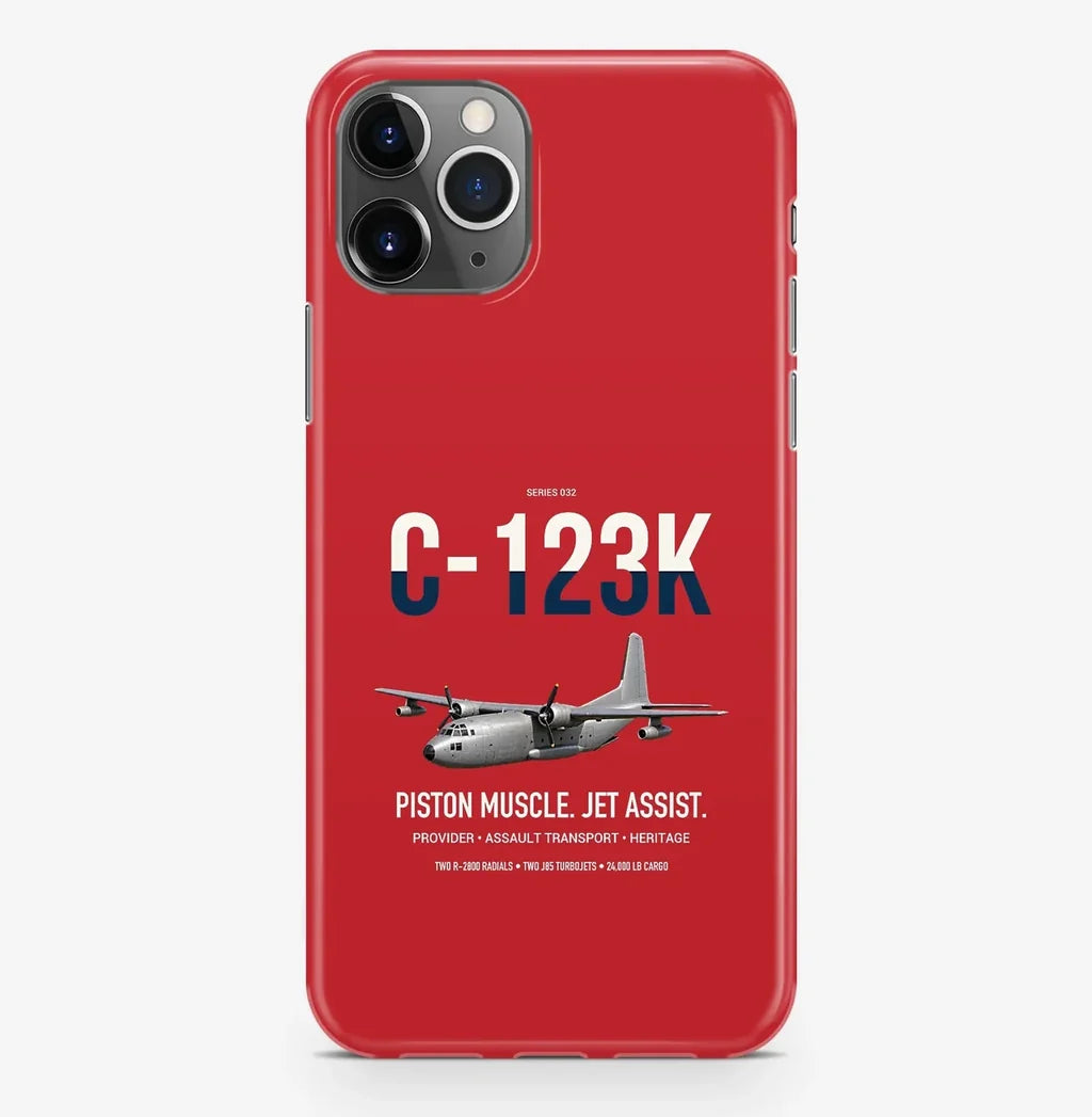 C-123K Provider design on red magsafe iphone case, for iPhone Pro Max