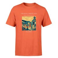 Thumbnail for VINTAGE G4392 - The Rural Library Wing - Premium T-Shirt design on orange premium t shirt