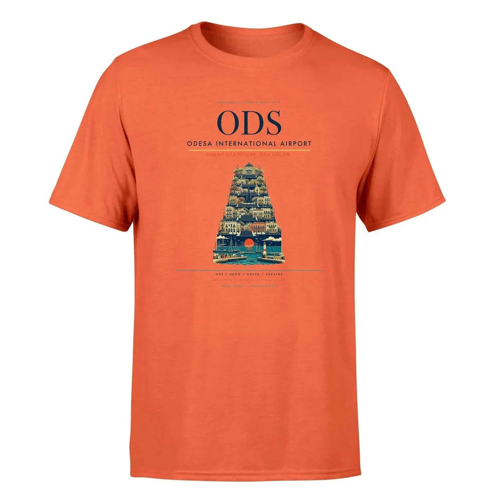 Odesa Airport (ODS) Premium T-Shirt Orange