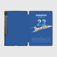 Thumbnail for Bombardier Learjet 23 design on blue samsung tablet tablet case