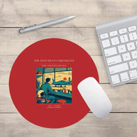 Thumbnail for VINTAGE G4457 - The Test Pilot's Breakfast - Designed Mouse Pads design on red round