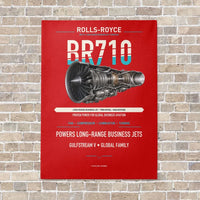 Thumbnail for BR710 vertical canvas print - no frame - red background