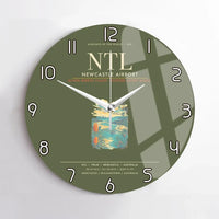 Thumbnail for Newcastle Airport NTL Wall-Clock No-Frame - Green Army