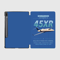Thumbnail for Bombardier Learjet 45XR design on blue samsung tablet tablet case