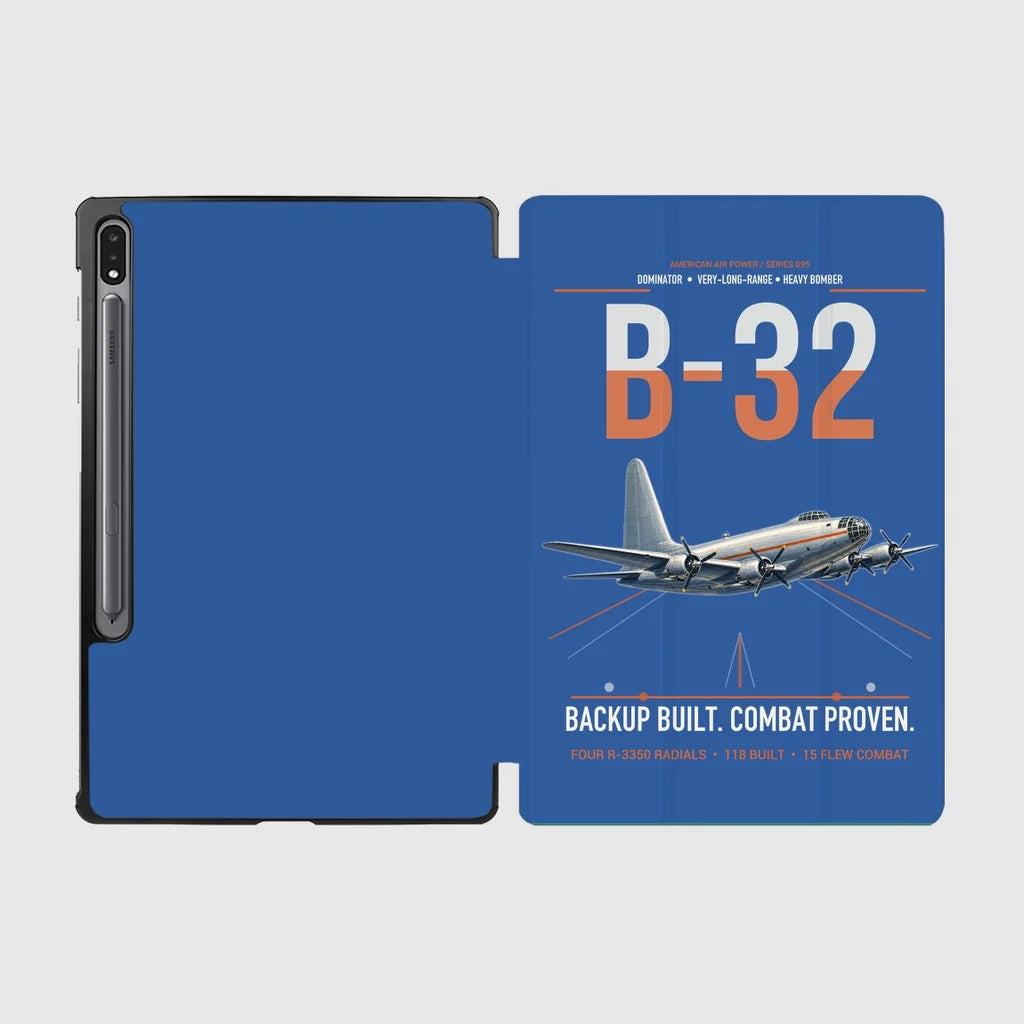 B-32 Dominator design on blue samsung tablet tablet case