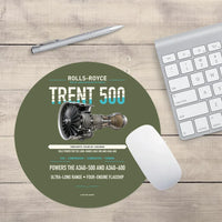 Thumbnail for TRENT 500 design on green army round mouse pad