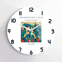 Thumbnail for VINTAGE G4227 - The Honeymoon Tickets - Designed Wall Clocks design on white no-frame