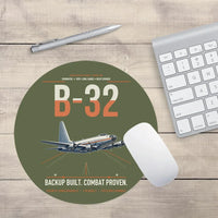 Thumbnail for B-32 Dominator design on green army round mouse pad
