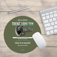 Thumbnail for TRENT 1000 TEN design on green army round mouse pad
