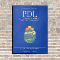 Thumbnail for Joao Paulo II Airport PDL - Canvas Framed - Blue