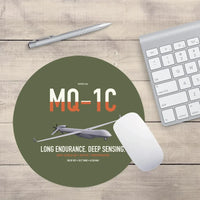 Thumbnail for MQ-1C Gray Eagle ER design on green army round mouse pad