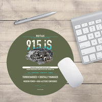 Thumbnail for 915 iS design on green army round mouse pad