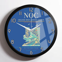 Thumbnail for Ireland West Airport Knock (NOC) design on blue framed wall clock