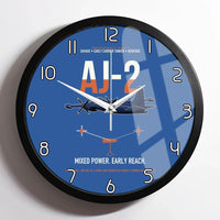 Thumbnail for AJ-2 Savage Tanker design on blue framed wall clock
