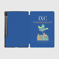 Thumbnail for Shaheed Bhagat Singh International Airport (IXC) design on blue samsung tablet tablet case