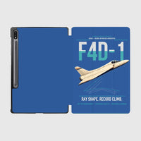 Thumbnail for F4D-1 Skyray design on blue samsung tablet tablet case