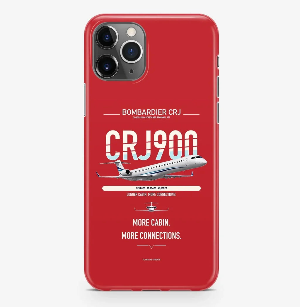 CRJ900 Case ProMax design on red iphone case promax