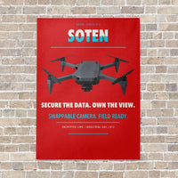 Thumbnail for ACSL SOTEN vertical canvas print - no frame - red background
