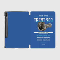 Thumbnail for TRENT 900 design on blue samsung tablet tablet case