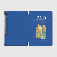 Thumbnail for Paderborn Lippstadt Airport (PAD) design on blue samsung tablet tablet case