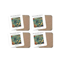Thumbnail for The Seaside Trials - Designed Coasters design on white 4-pieces-set