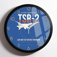 Thumbnail for BAC TSR-2 design on blue framed wall clock