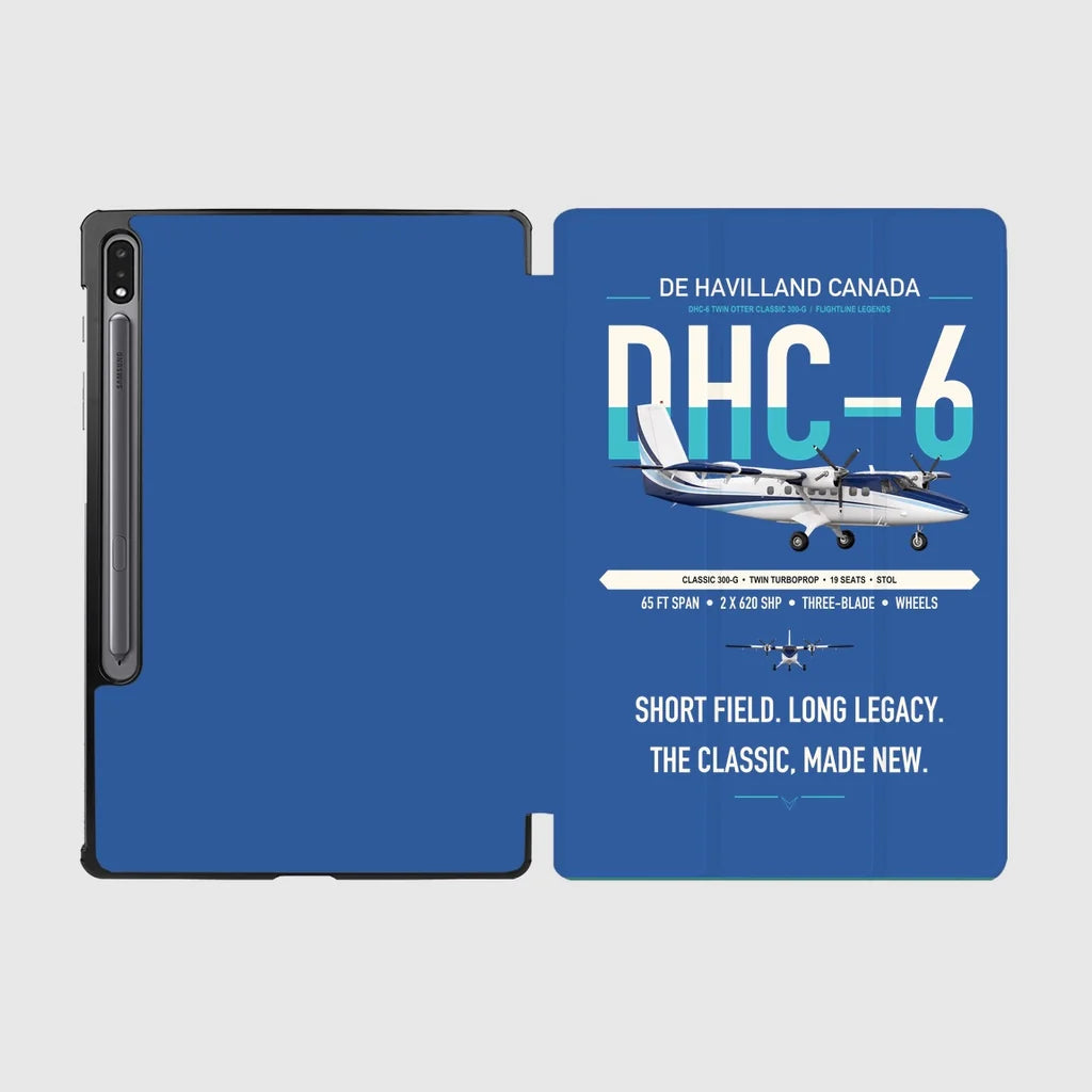 DHC-6 Twin Otter Classic 300-G design on blue samsung tablet tablet case