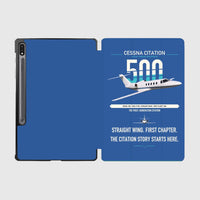 Thumbnail for Cessna Citation 500 - Citation I design on blue samsung tablet tablet case