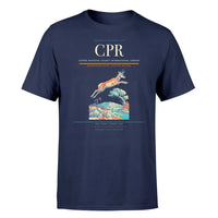 Thumbnail for Casper–Natrona County International Airport (CPR) T-Shirt single-side front print in Navy Blue | caspernatrona-county-international-airport-cpr-double-side-t-shirt