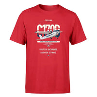Thumbnail for Cessna 170B design on red t-shirt, single-side print