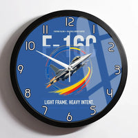 Thumbnail for F-16C Fighting Falcon design on blue framed wall clock