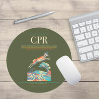 Thumbnail for Casper–Natrona County International Airport (CPR) design on green army round mouse pad