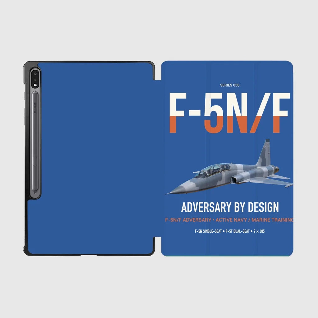 F-5N F Adversary design on blue samsung tablet tablet case