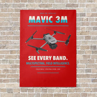 Thumbnail for DJI Mavic 3 Multispectral vertical canvas print - no frame - red background