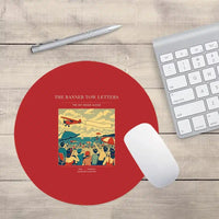 Thumbnail for VINTAGE G4472 - The Banner Tow Letters - Designed Mouse Pads design on red round