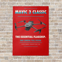 Thumbnail for DJI Mavic 3 Classic vertical canvas print - no frame - red background