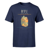 Thumbnail for Bintulu Airport (BTU) T-Shirt single-side front print in Navy Blue | bintulu-airport-btu-double-side-t-shirt