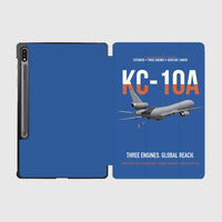 Thumbnail for KC-10A EXTENDER design on blue samsung tablet tablet case