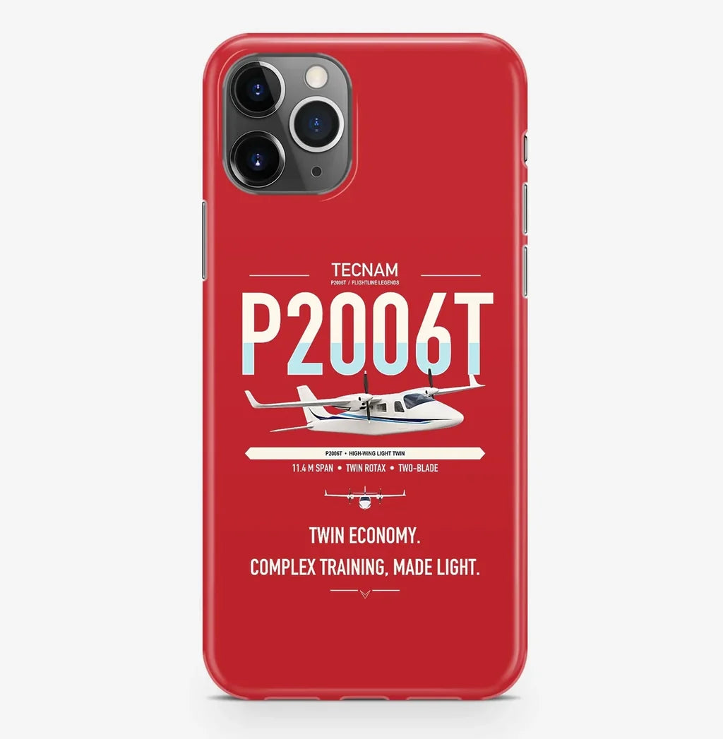 Tecnam P2006T design on red magsafe iphone case, for iPhone Pro Max