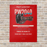 Thumbnail for PW2040 vertical canvas print - no frame - red background