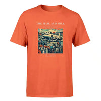 Thumbnail for VINTAGE G4098 - The Mail And Milk - Premium T-Shirt design on orange premium t shirt