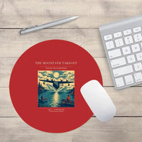 Thumbnail for VINTAGE G4441 - The Moonpath Takeoff - Designed Mouse Pads design on red round